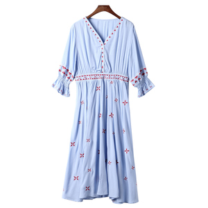 Al por mayor venta al por mayor nuevo Bohemia casual damas vestido largo - Product Image 1