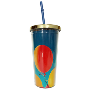 Reutilizable taza <span class=keywords><strong>24</strong></span> oz doble pared aislar acrílico vaso de plástico con tapa - Product Image 3
