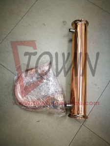Colonne de distillation <span class=keywords><strong>en</strong></span> verre de cuivre usagée, alambic à alcool, distillateur à vendre - Product Image 4