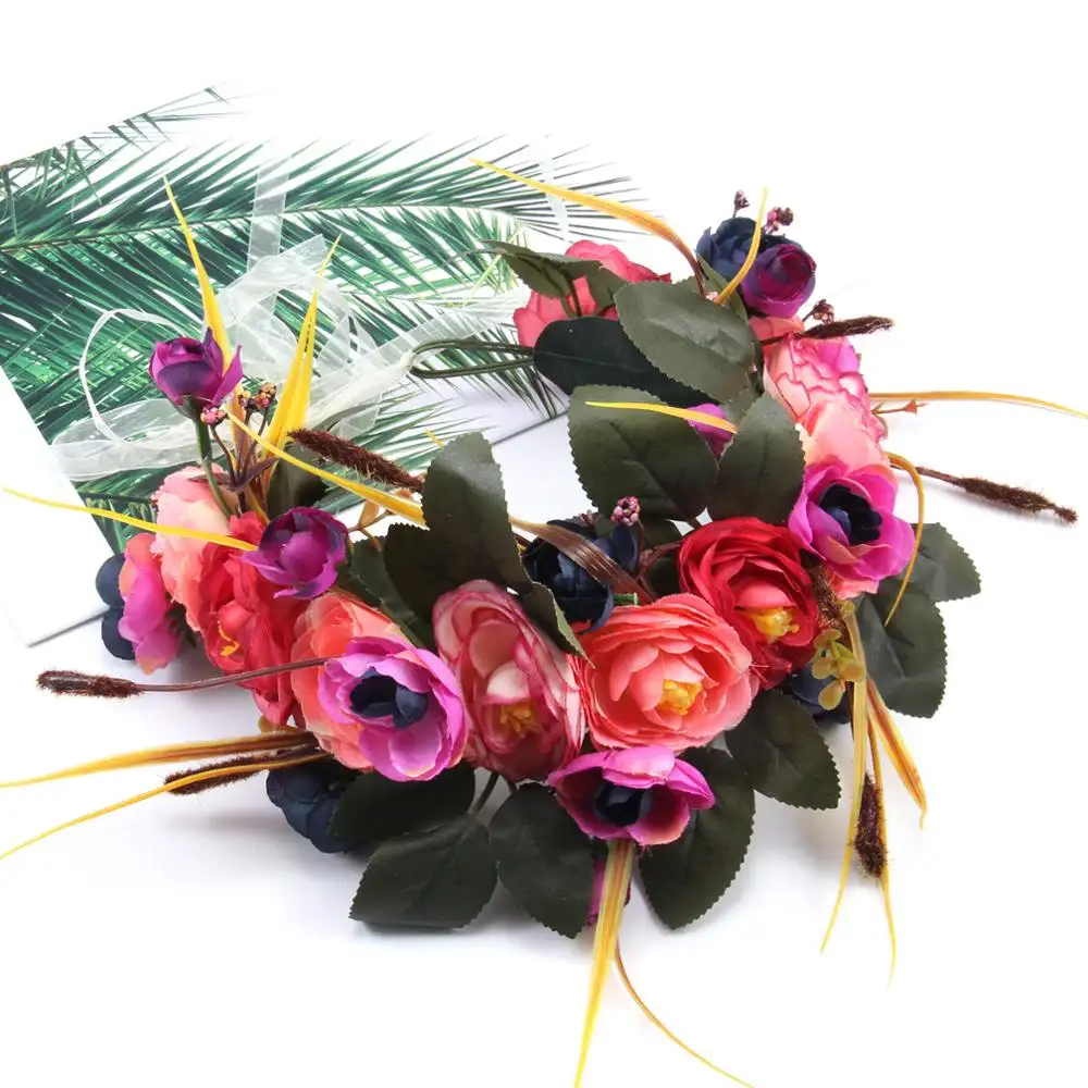 تاج بزهور اصطناعية للزفاف من Hawaiian, تاج بزهور صناعية للزفاف من طراز 779E hera