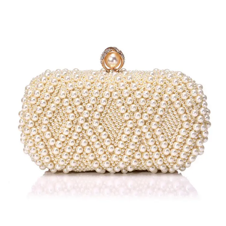 ใหม่ Party Party Clutch Pearl กระเป๋า Lady กระเป๋าจัดเลี้ยงชุดราตรีกระเป๋าสแควร์