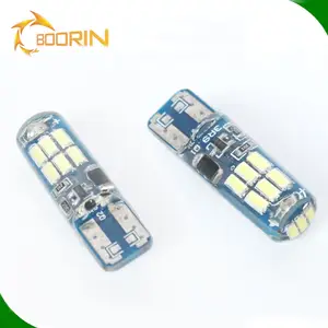 High Power LED Dihiasi Lampu Biru Putih 9-30V 4014 Chip Canbus T10 T20 T25 Grosir