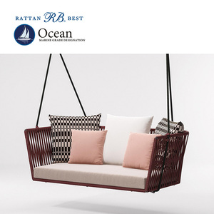 Outdoor Morden Hanging Rope <strong>Swing</strong> Sofa Aluminum <strong>Frame</strong> - Product Image 2
