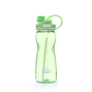 Bouteille d'eau écologique en plastique sans paille, ml, design créatif, avec corps transparent, sans bpa, vente en gros - Product Image 4