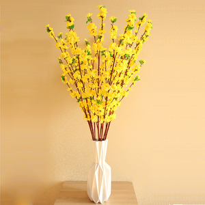 Flor Artificial Flor de melocotón <span class=keywords><strong>cherry</strong></span> plum ramo de flor de seda - Product Image 4