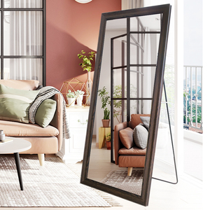 Wholesale <strong>Silver</strong> Decorative <strong>Frame</strong> Full Length <strong>Mirror</strong>, Rectangular Floor/Wall Mount <strong>Mirror</strong> for Bedroom Hotel Bulk Orders - Product Image 3