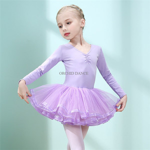 Disfraz de <span class=keywords><strong>Bailarina</strong></span> de Ballet de Manga Larga de Algodón para Niñas, Oferta - Product Image 4