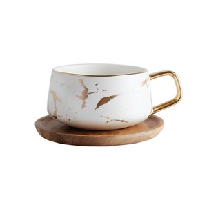 Diseño único <span class=keywords><strong>hotel</strong></span> restaurante utilizado mármol de porcelana con leche capuchino tazas con platos - Product Image 1
