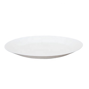 Venta al por mayor Hotel Restaurante Casa barato blanco vajilla platos 10,2 ''vidrio Opal de la placa de la cena - Product Image 1