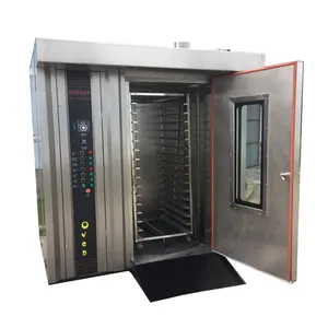 32 Trays Automatische Roestvrijstalen Plc-Besturing Elektrische Roterende Oven Dieselverwarming Gasverwarming Roterende Oven