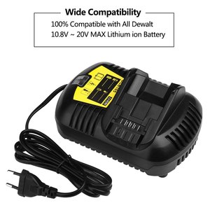 <span class=keywords><strong>DCB105</strong></span> Outil Électrique <span class=keywords><strong>Chargeur</strong></span> De Batterie pour DeWalt 10.8 V, 14.4 V, 18 V Pour Batterie à Glissière Paquets - Product Image 6