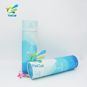 Conception personnalisée bouteille d'eau en verre de <span class=keywords><strong>tube</strong></span> de papier kraft d'emballage de boîte en <span class=keywords><strong>carton</strong></span> - Product Image 1