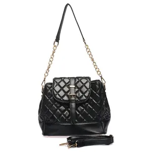 HEC OEM Custom Design 26*15*20.5cm 680g Black Long Silk Mini Bag Woman Shoulder For Sale