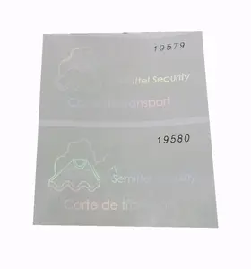 Transparent lamination 3D hologram overlay pouch sticker