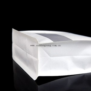 Tùy chỉnh phân hủy sinh học cao đáy phẳng giấy <span class=keywords><strong>kraft</strong></span> túi màu nâu dây kéo <span class=keywords><strong>Kraft</strong></span> đứng lên túi với cửa sổ cho thực phẩm - Product Image 6