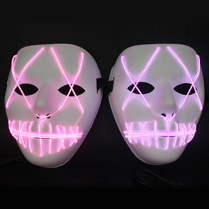 <span class=keywords><strong>Masque</strong></span> lumineux <span class=keywords><strong>LED</strong></span> créatif pour Halloween et carnaval 2025 - Product Image 4