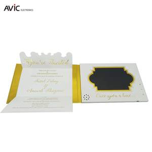 Toile <span class=keywords><strong>de</strong></span> fond <span class=keywords><strong>de</strong></span> mariage led vidéo mur 4 couleur impression, LCD 7 pouces <span class=keywords><strong>mer</strong></span> vidéo brochure - Product Image 3