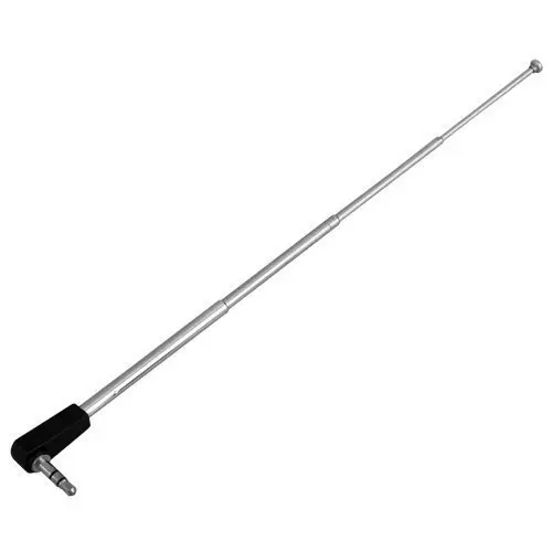 Nhà Máy Giá 4 Phần Ham Kính Thiên Văn Antenna Thép Không Gỉ AM FM Radio Antenna Với 3.5 Mét Jack Nối