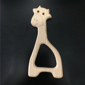 Meilleur Qualité Naturel Bois <span class=keywords><strong>Girafe</strong></span> En Forme <span class=keywords><strong>de</strong></span> Jouet En Bois <span class=keywords><strong>Anneau</strong></span> <span class=keywords><strong>de</strong></span> <span class=keywords><strong>Dentition</strong></span> Animal - Product Image 3