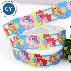 Al por mayor personalizado 25mm 1 pulgadas impreso unicornio caballo tejer grogrén (ligamento tafetán cinta - Product Image 3