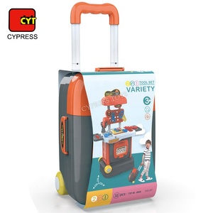 2 en 1 Deluxe herramienta <span class=keywords><strong>maleta</strong></span> juego chico plástico herramienta <span class=keywords><strong>juguete</strong></span> - Product Image 3