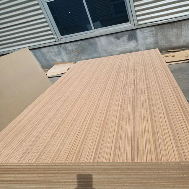 Ev teak zebro linha mdf fabricante da china