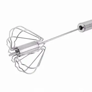 1PC Stainless Steel Tangan Egg Beater Mudah Kocokan Mixer Telur Krim Pengaduk Saus Pengocok Kue Blender Beater Alat Pencampuran