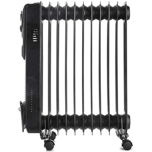 Đen 2.5KW 11 Fin Dầu Điện Đầy Bộ Tản Nhiệt Phòng Nóng Với 24 Giờ Hẹn Giờ - Product Image 3