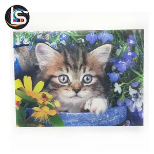 3D mignon chat mur murale pendaison de peintures décoratives photos