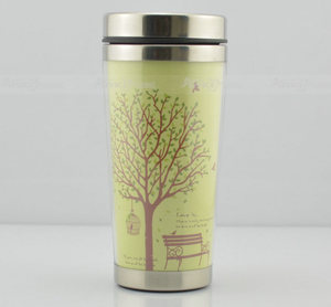 Bán Buôn Đôi Tường Cách Nhiệt Chân Không Du Lịch <span class=keywords><strong>Mug</strong></span> 15Oz 450Ml Thép Không Gỉ Cốc Cà Phê Với Giấy Chèn - Product Image 5