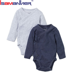 Ropa infantil ropa de bebé niñas crecer de algodón orgánico bebé mameluco - Product Image 2