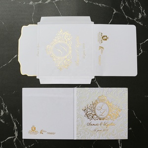 Luxury Custom Emboss กระดาษแข็งเชิญงานแต่งงานกับ <span class=keywords><strong>3D</strong></span> ซองจดหมาย - Product Image 4