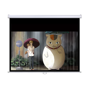 100 "4:3 Kéo Xuống Màn Hình Máy Chiếu Tường Celling Mounted Tự Động Khóa Màn Hình Chiếu - Product Image 4