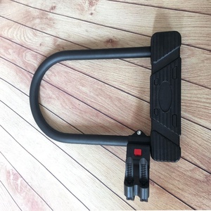 12mm en acier trempé vélo <span class=keywords><strong>U</strong></span> serrure <span class=keywords><strong>antivol</strong></span> clé de sécurité avec support de support noir pour vélo moto Scooter - Product Image 3