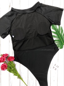 Brésilien Couleur Unie Coupe Haute Tankini Femme Sexy <span class=keywords><strong>Maillot</strong></span> <span class=keywords><strong>De</strong></span> <span class=keywords><strong>Bain</strong></span> Une Pièce Dos Nu <span class=keywords><strong>Maillot</strong></span> <span class=keywords><strong>De</strong></span> <span class=keywords><strong>Bain</strong></span> - Product Image 5