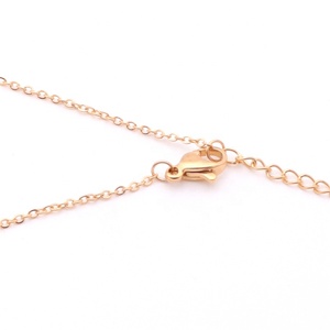 Collar de Moda con Colgante de Acero Inoxidable Dorado para Mujer, Joyería Hecha en China, Collar de Estilo Minimalista Personalizado al por Mayor - Product Image 4