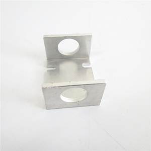 Anodize ekstrüde alüminyum U şekli montaj kapağı damgalı delikli - Product Image 2