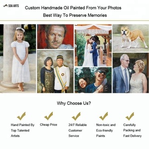 Qualité Peinture à L'huile de <span class=keywords><strong>Portrait</strong></span> De <span class=keywords><strong>Photo</strong></span> - Product Image 4