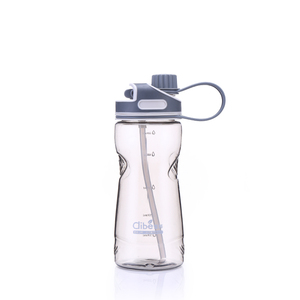 Bouteille d'eau écologique en plastique sans paille, ml, design créatif, avec corps transparent, sans bpa, vente en gros - Product Image 3