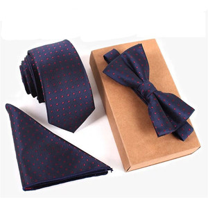 Ensemble <span class=keywords><strong>cravate</strong></span> pour homme, mouchoir Offre Spéciale, nœud papillon - Product Image 3