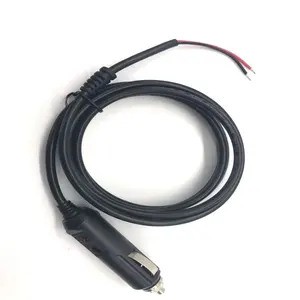 Auto leichter buchse Auto adapter stecker, netzkabel und SR anschluss geöffnet kabel ende kabel