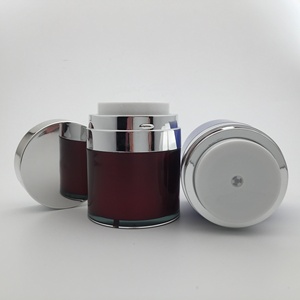 15 Gam 30 Gam 50 Gam Miễn Phí Mẫu Màu Đỏ Đậm Và Bạc Sang Trọng Airless Bơm Kem <span class=keywords><strong>Jar</strong></span> - Product Image 2