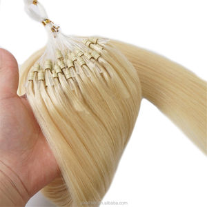 Imagen sexy rubia extensión del <span class=keywords><strong>pelo</strong></span> micro anillo para las mujeres blancas comprar extensión del <span class=keywords><strong>pelo</strong></span> humano real envío - Product Image 3