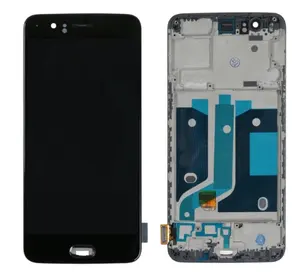 Lcd עצרת מסך מגע Digitizer מסך עם מסגרת עבור Oneplus 5T A5010 lcd עם מסגרת