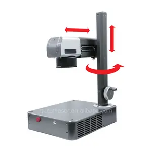 20W Max Fiber Laser Rotary Marking Rings/Máy Khắc Kim Loại Tròn