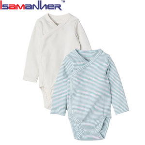 Ropa infantil ropa de bebé niñas crecer de algodón orgánico bebé mameluco - Product Image 1