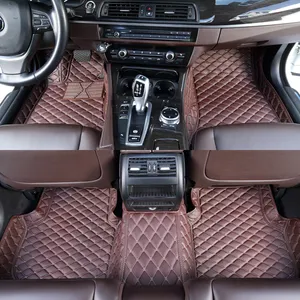 Chinese factory wholesale 5D vehicle interior accessories pvc leather floor car mats