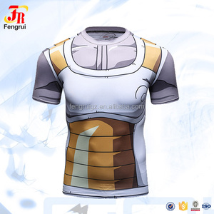 Hombres al por mayor de <span class=keywords><strong>ropa</strong></span> del desgaste del gimnasio 3D Anime <span class=keywords><strong>Dragon</strong></span> <span class=keywords><strong>Ball</strong></span> <span class=keywords><strong>Z</strong></span> Vegeta manga corta manga compresión - Product Image 5