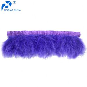 Horng Shya TOP10 pluma fábrica en China artículo barato boda del partido aplicación Turquía marabú franja - Product Image 1