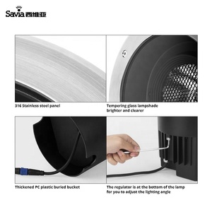 Lampes enterrées Savia, angle réglable, IP67, étanches, <span class=keywords><strong>LED</strong></span>, lampes souterraines, éclairage extérieur, jardin, chemin, <span class=keywords><strong>sol</strong></span>, cour, spot, paysage - Product Image 6